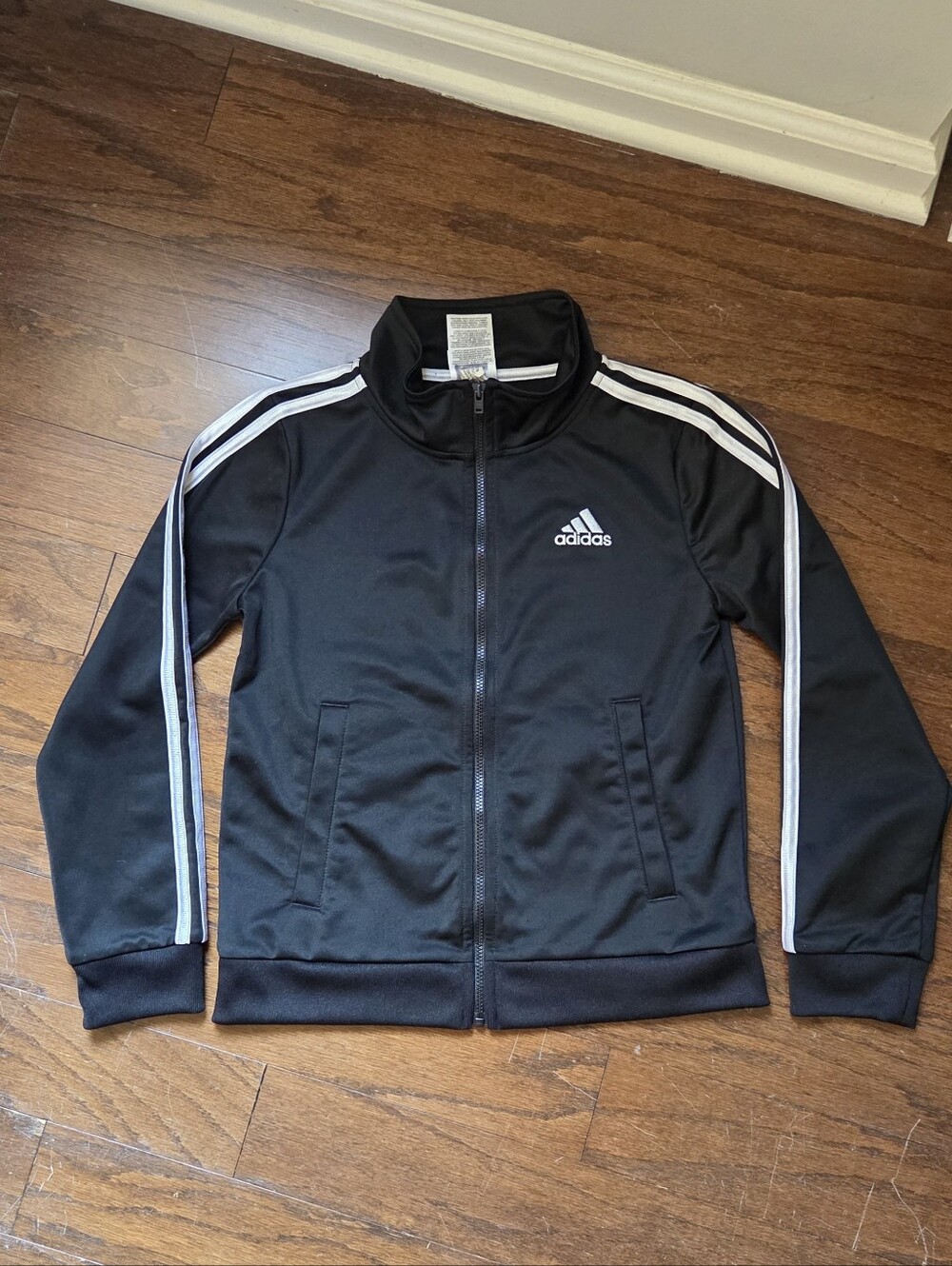 Adidas Kids Black Track Jacket Size S (8)